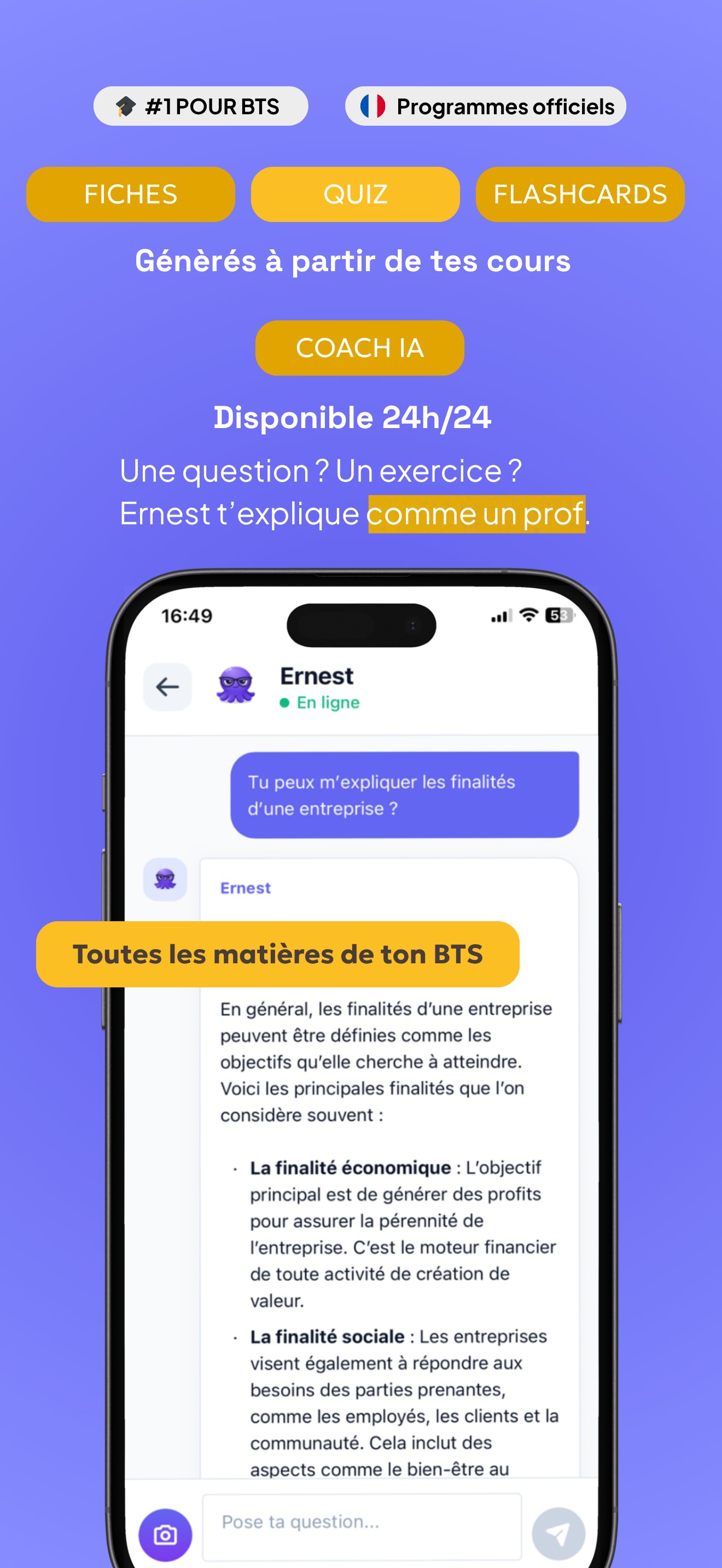 Application Ernest